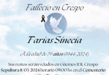 Defunción: Sínecía Farías (Q.E.P.D.)