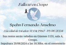 Defunción: Fernando Anselmo Spahn (Q.E.P.D.)