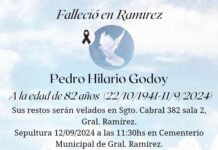 Defunción: Pedro Hilario Godoy (Q.E.P.D.)