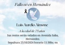 Defunción: Luis Aurelio Aimone (Q.E.P.D.)