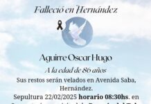 Defunción: Oscar Hugo Aguirre (Q.E.P.D.)