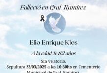 Defunción: Elio Enrique Klos (Q.E.P.D.)