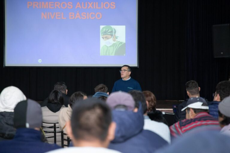 Aranguren se capacitó en emergencias y primeros auxilios